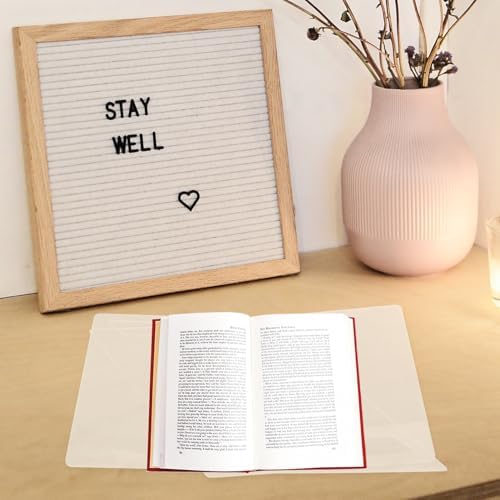 HOODANCOS Acrylic Bookshelf Stand for Cookbooks