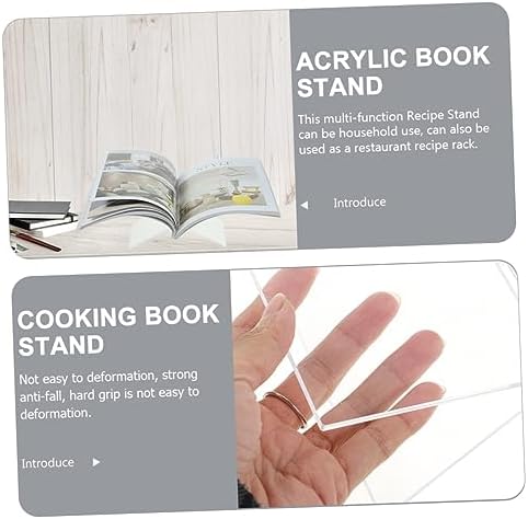 GRIRIW 1 Set Kitchen Cookbook Stand Book Holder