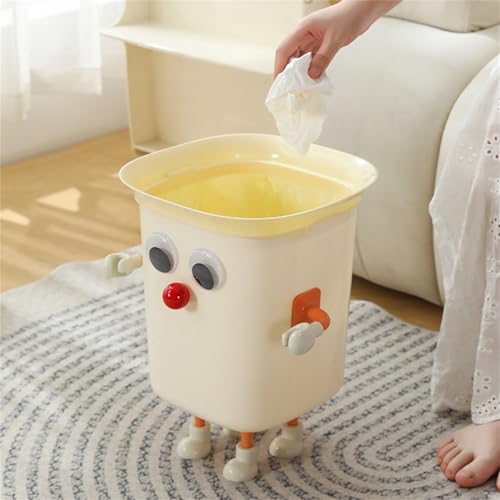 Funny Big Eyes Trash Can with Feet 1