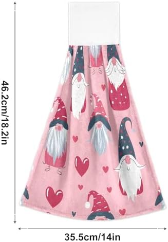 Vnurnrn Decorative Dish Towels Set 2pcs Gnome Love Microfiber Towels