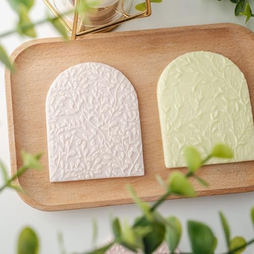 Woodland Texture Embosser Leaf Vine Cookie Stamp