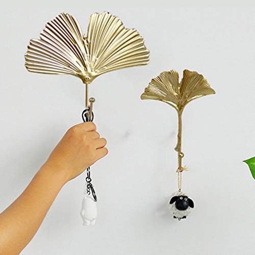 3 Pcs Wrought Iron Tropical Leaf Hooks for Home and Office