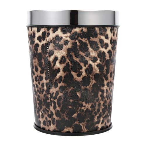 COHEALI 5L Metal Trash Can with Fixed Bag Ring