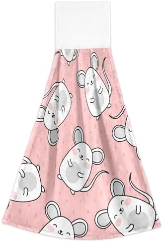 OTVEE Cute Mouse Pattern Kitchen Towels 2 Pieces