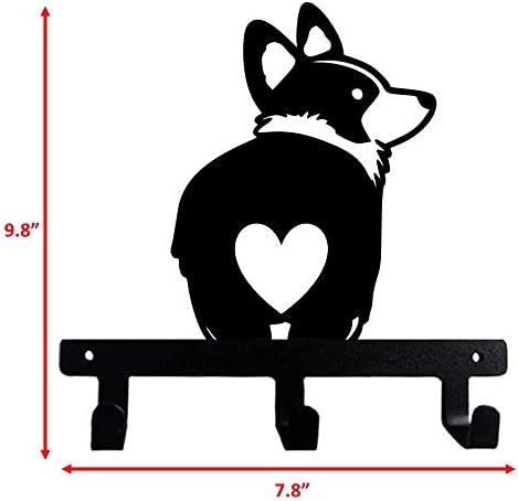 Corgi Cute Love Butt Fluffy Bum Heart Shaped Wall Hook