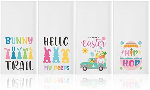 Rtteri 4-Piece Easter Bunny Kitchen Towel Set