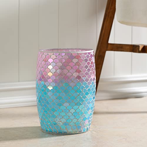 Stylish Mermaid Glass Wastebasket for Modern Homes