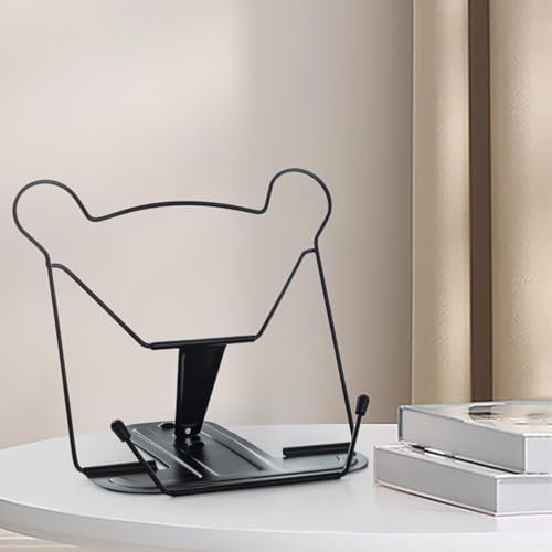 Modern Metal Book Stand Black for Home Office