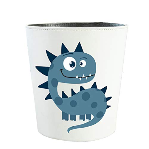 10L PU Leather Dinosaur Trash Can for Home