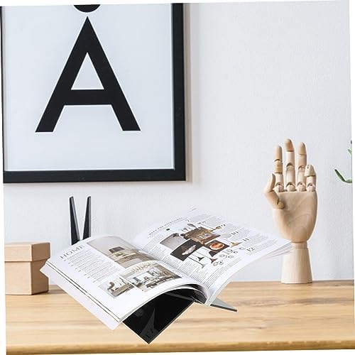 ORFOFE Minimalist Acrylic Book Holder for Cookbooks and Magazines 1