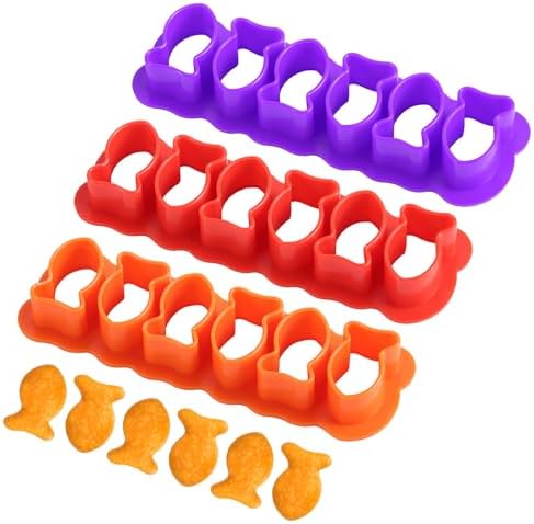 3pcs Goldfish Cookie Cutter with 6 Fish Each