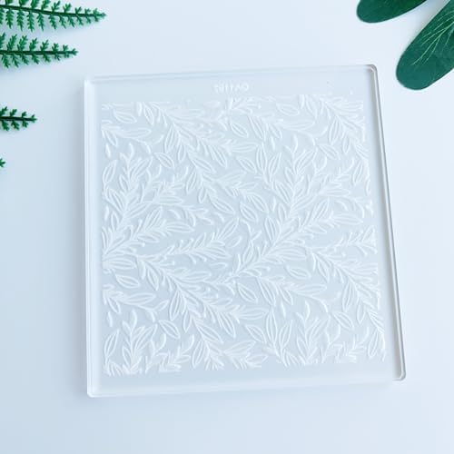 Woodland Texture Embosser Leaf Vine Cookie Stamp