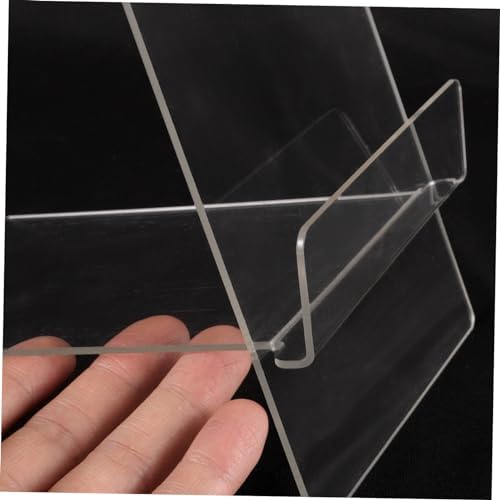 CATIEBYE Adjustable Acrylic Recipe Stand for Desk and Kitchen