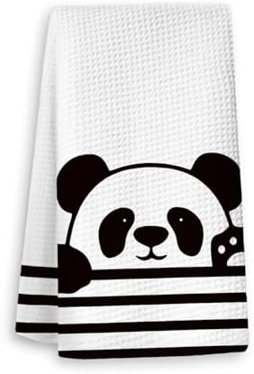 Cute Panda Waffle Kitchen Towels 16x24 Inch