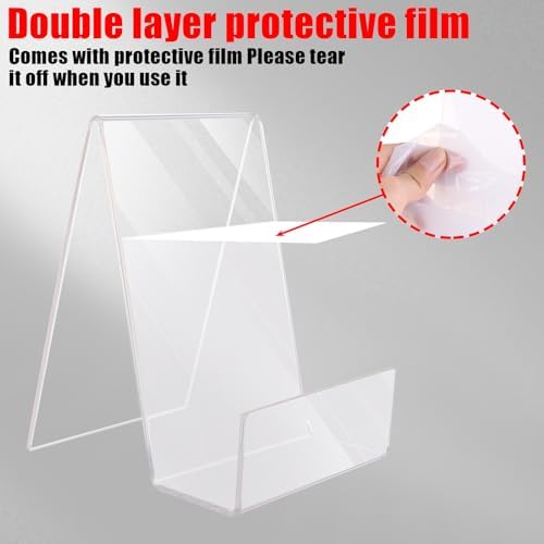 ASelected 6Pcs Clear Acrylic Book Stand Set