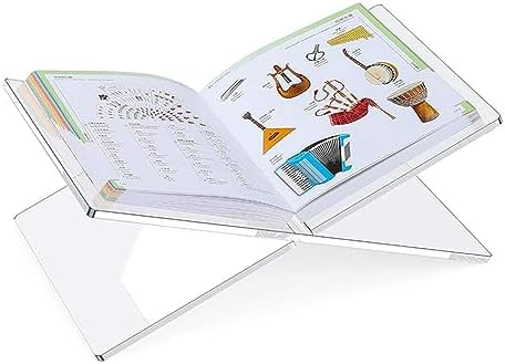 Nishiyuenyi Clear Acrylic Book Display Stand for Desk