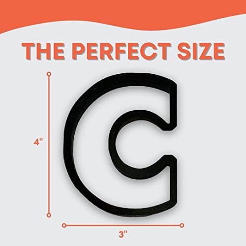 Bundle of Fun C Capital Block Letter Cookie Cutter 4 Inch
