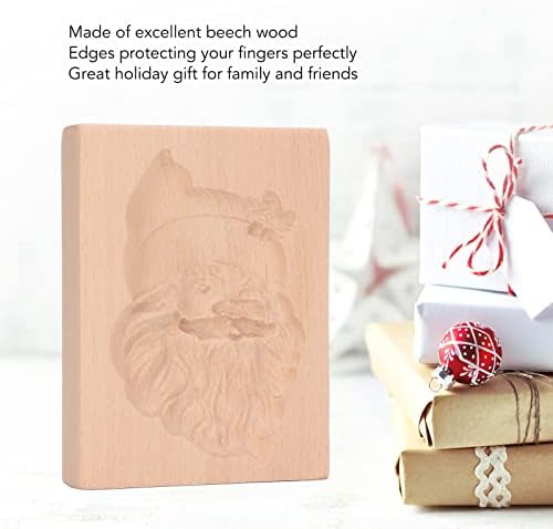 DMLENGOIN 3D Wooden Cookie Cutters Holiday Baking Tool