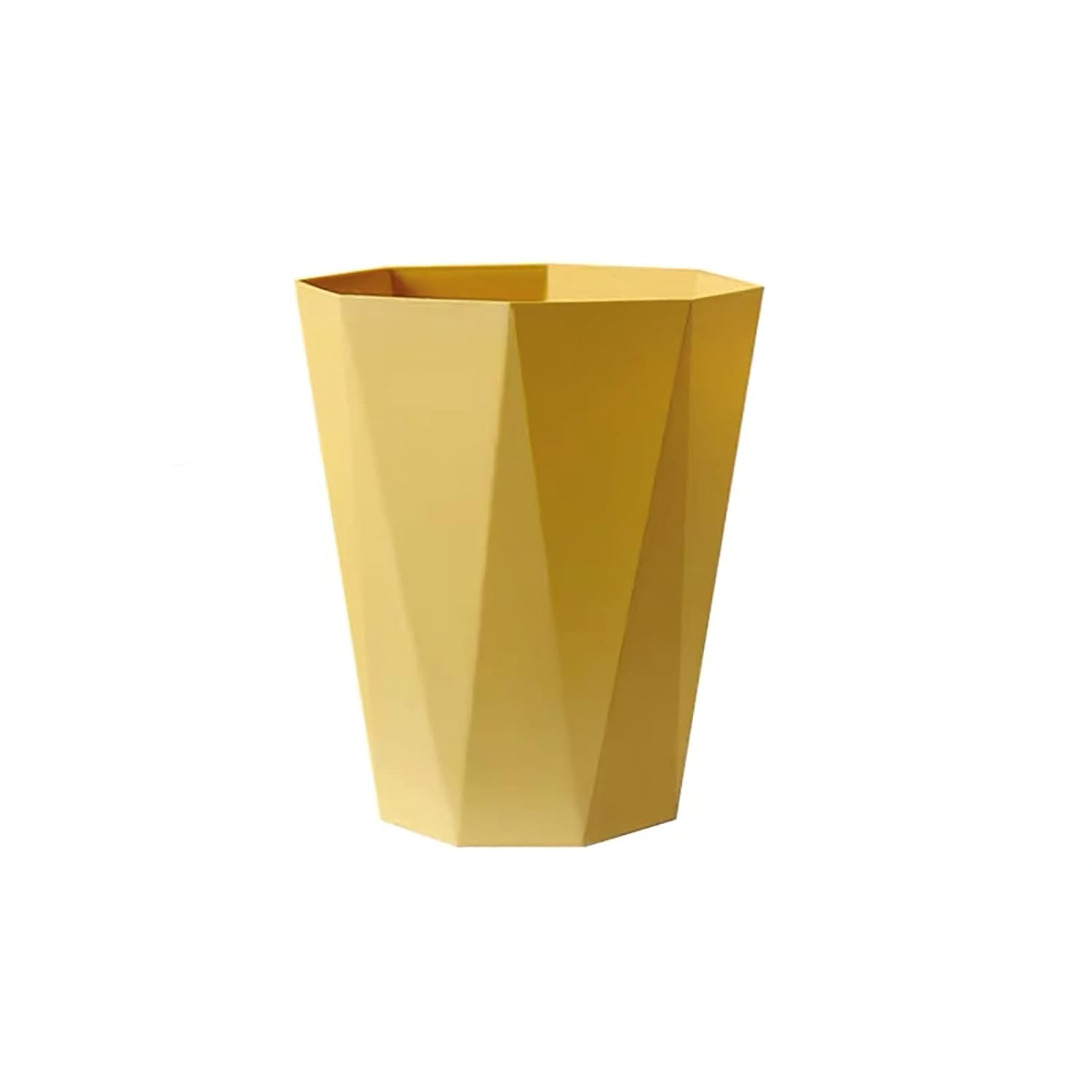 Zentto Polygon Small Trash Can Mustard Yellow