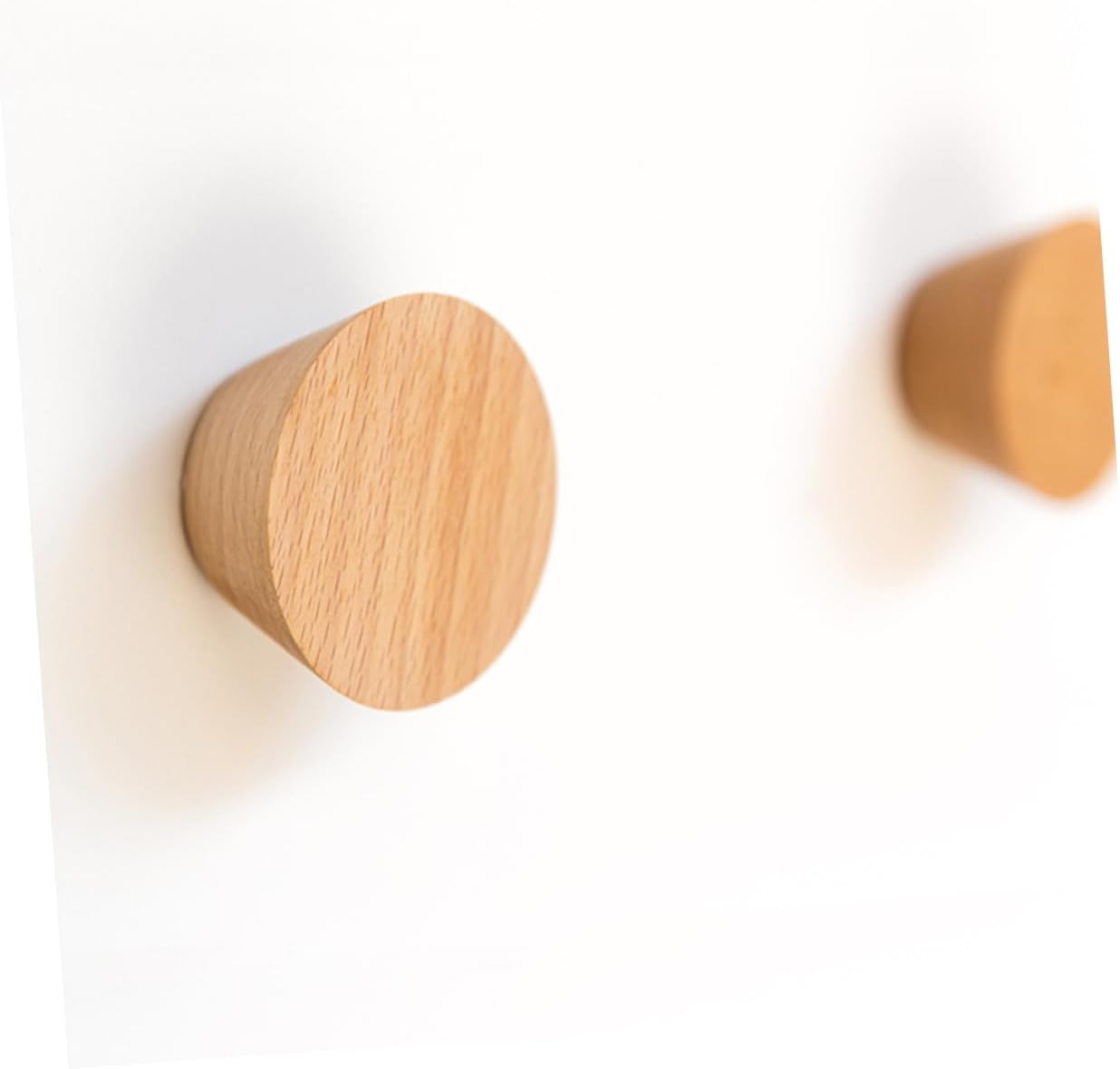 Happyyami 3Pcs Beech Wooden Wall Hooks