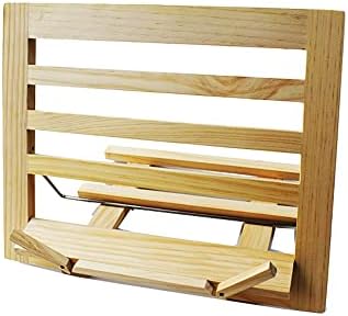 Adjustable Wooden Cookbook Stand with Reading Rack 1