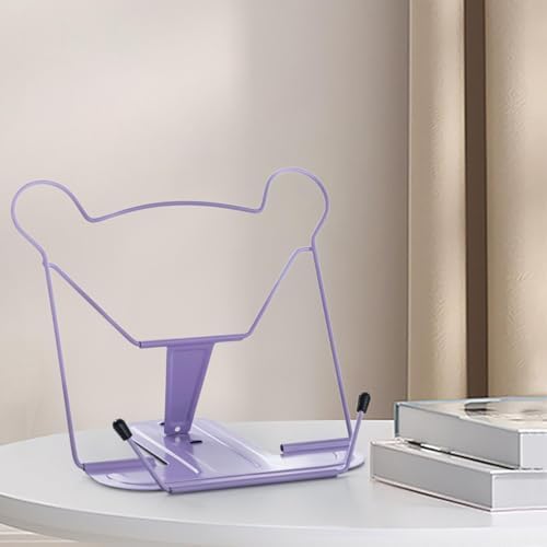 KRDPMV Sleek Metal Book Stand Purple