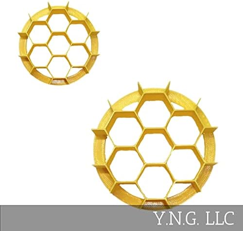 YNGLLC HONEYCOMB CONCHA COOKIE CUTTERS Set of 2 Made in USA