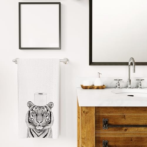 WFSM Tiger Hand Towels 16x24 Inch Premium Soft and Stylish