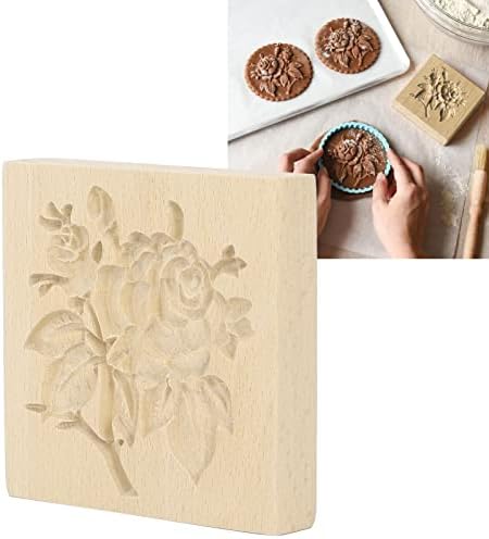Beechwood Cookie Press Stamp for Baking and Crafting