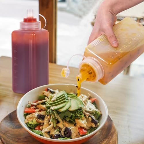 Uceoo Wide Mouth Condiment Squeeze Bottle 800ml