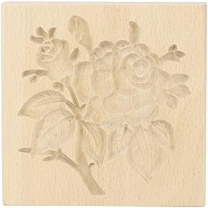 Beechwood Cookie Press Stamp for Baking and Crafting