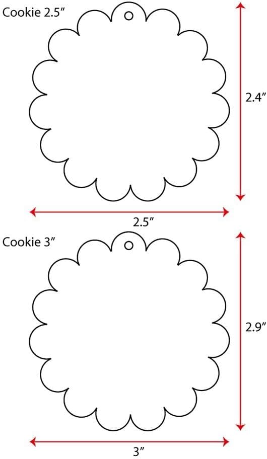 25 Acrylic Keychain Cookie Cutters 18 Thick