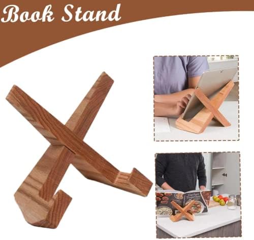 Wooden Cookbook Stand for Kitchen Use