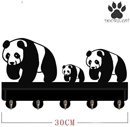 Doublecat Panda Style Coat Hook Wall Decor