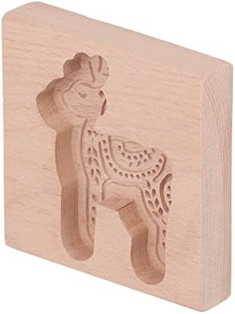 Acouto Carved Wooden Deer Cookie Cutter
