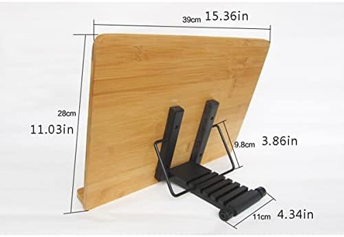 Adjustable Foldable Cookbook Stand for Home Office Reading