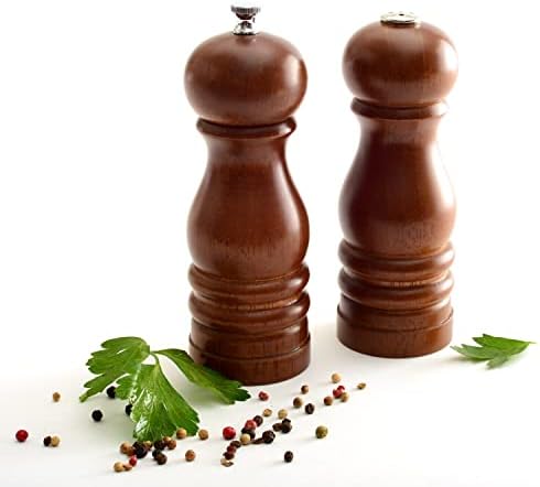 Norpro 6 Inch Peppermill and Salt Shaker Set 1