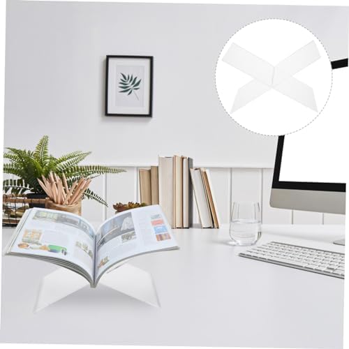 Modern Acrylic Book Stand for Kitchen and Desk