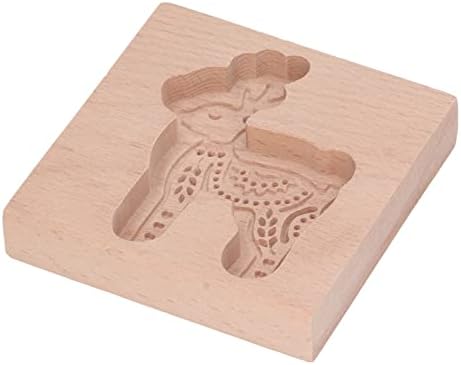 Acouto Carved Wooden Deer Cookie Cutter