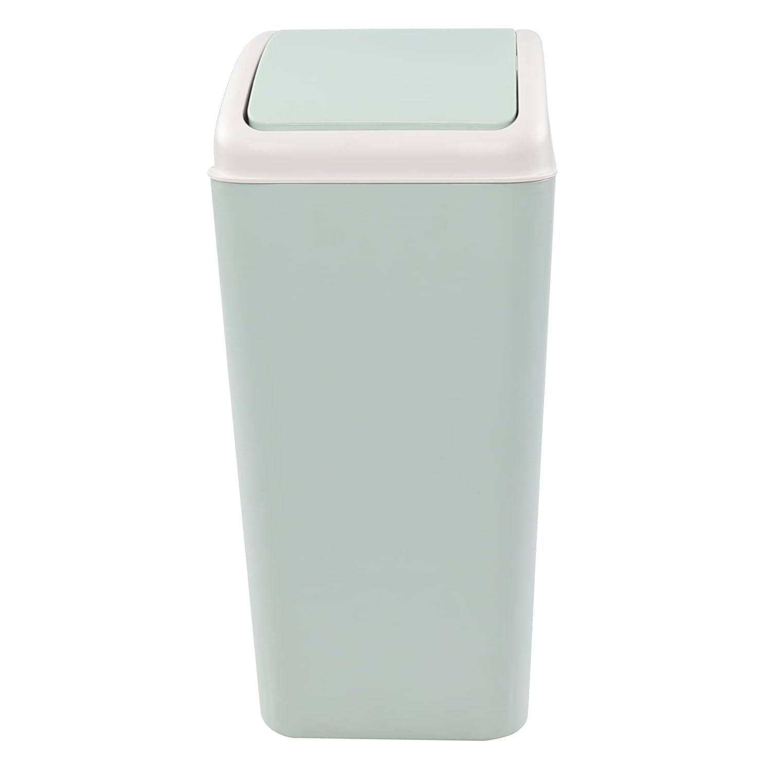Afromy 42 Gallon Swing Lid Trash Can - Green 1