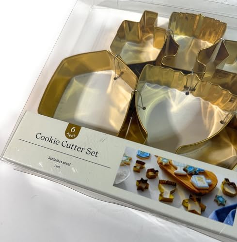 Hanukkah Cookie Cutter Set of 6 Stainless Steel