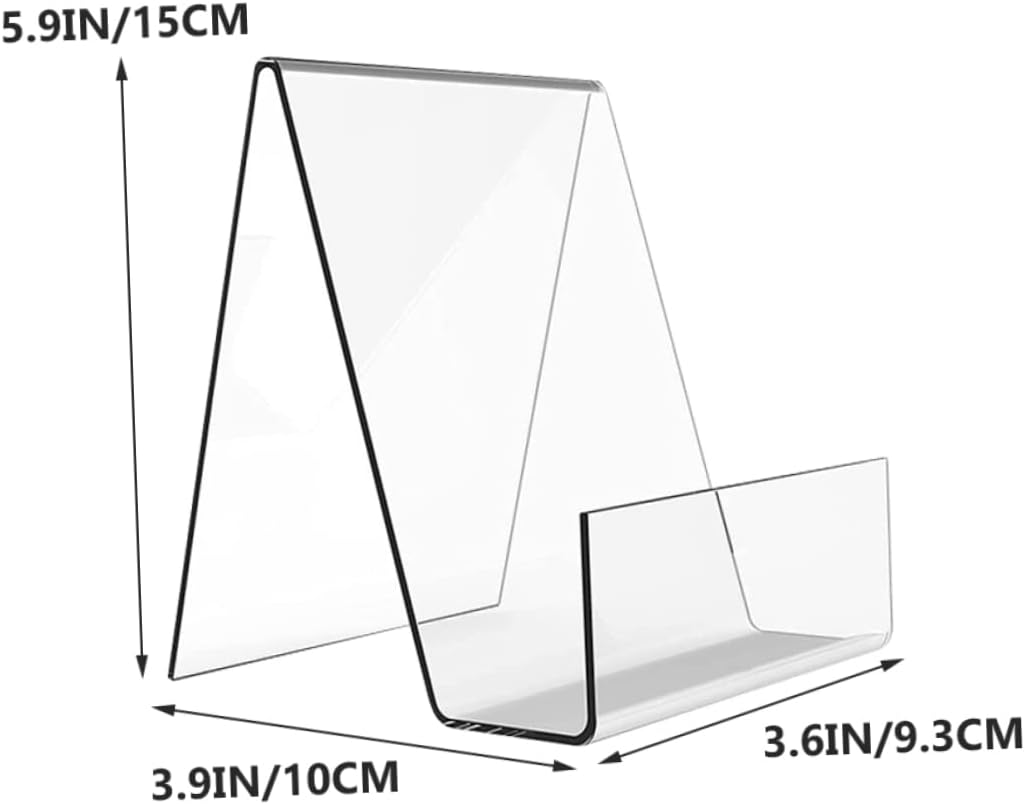 2pcs Acrylic Cookbook Stand Book Holder Display Racks