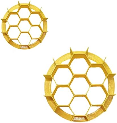 YNGLLC HONEYCOMB CONCHA COOKIE CUTTERS Set of 2 Made in USA