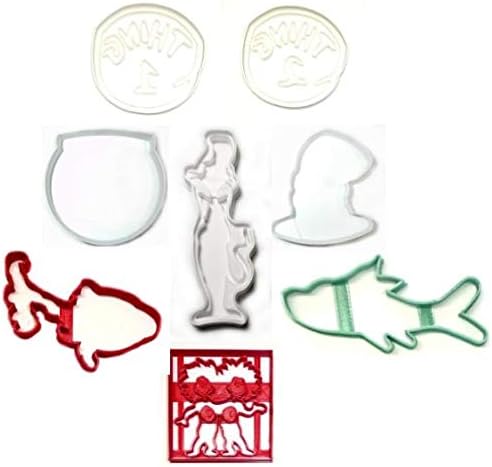 YNGLLC Dr Seuss Cookie Cutters Set of 8