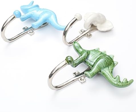 Alpha Living Home - Ceramic Wall Hooks Set of 3 Animal Shaped