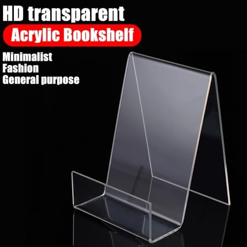 ASelected 6Pcs Clear Acrylic Book Stand Set