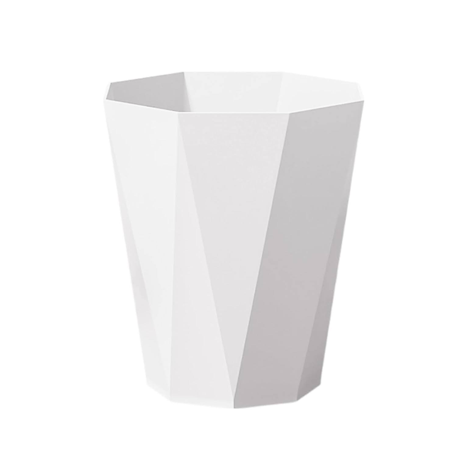 Polygon Small Trash Can 2PCS White