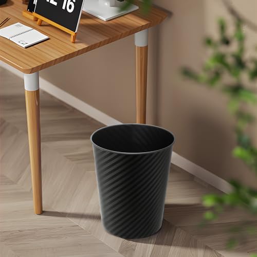 Magshion 13 Gallon Metal Trash Can 2 Pack Black