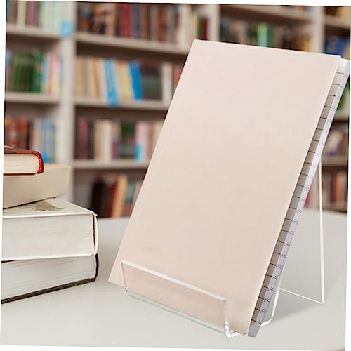 2pcs Acrylic Cookbook Stand Book Holder Display Racks