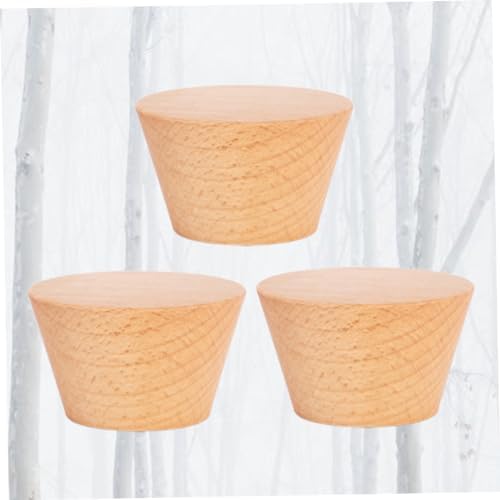 Wakauto 3pcs Beech Wall Hooks Multifunctional Rack